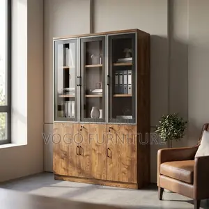 3-Door Wooden Office Cabinet