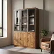 3-Door Wooden Office Cabinet - 1