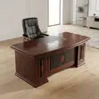 1600mm Mahogany Executive Desk - 1