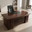1600mm Mahogany Executive Desk - 3