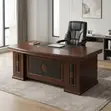 1600mm Mahogany Executive Desk - 4