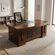 1600mm Mahogany Executive Desk - 5
