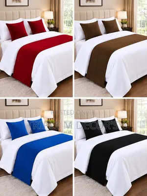 Standard Bed Runners na Pillowcases