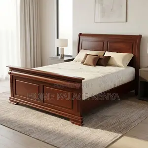 Stylish Modern Wooden Bed Frame - Brown