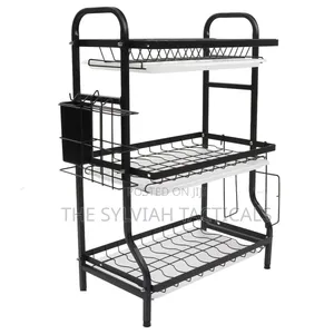3 Tier Stainless Steel Dish Rack - Brand New