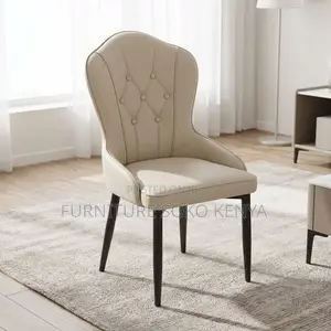 Classical Leather Dining Chairs (Set of 4) - Brown