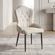 Classical Leather Dining Chairs (Set of 4) - Brown - 2