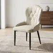 Classical Leather Dining Chairs (Set of 4) - Brown - 3