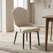 Classical Leather Dining Chairs (Set of 4) - Brown - 4
