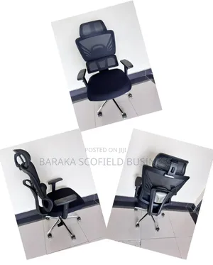 Kiti cha Ofisi cha Ergonomic Orthopedic Nyeusi cha Juu