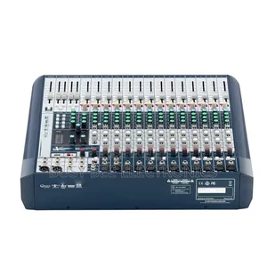 Professional 16-Channel Analog Mixer na 12 Ghost Preamps