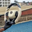 Beige & Carbon Fibre Aftermarket Steering Wheel for Toyota - 2