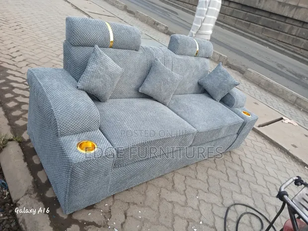Grey Bubble Sofa Set - 3 Seater - 1