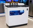 Midea 10kg Twin Tub Washing Machine (MT100W100/WG) - 2