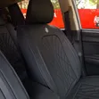 Kifuniko cha Kiti Faux Leather Nyeusi 5 Seater - 4