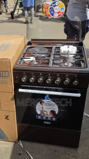 Solstar 60x60 3 Gas + 1 Electric Standing Cooker