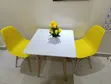 2 Seater Eames Dining Table and Chairs - 1