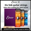 Elixir Guitar Strings Vacuum-Coated Brass Folk Guitar Strings - 2