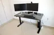 Desk ya Kusimama ya Umeme - Nyeusi, Miguu ya T - 1