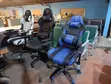 Gaming Chair - Black and White Racing Design - 2