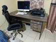 Office Desk with 3 Drawers and Ergonomic Mesh Chair - 2