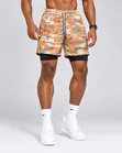 Men's Desert Camo 2-in-1 Athletic Shorts with Compression Liner - 1
