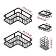 5-in-1 Metallic Bathroom Shelf Organizer Shower Caddy Set - 1