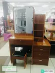 Brown Dressing Table With Sliding Mirror - 2