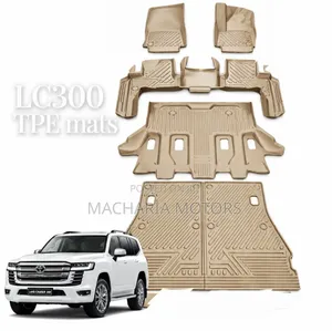Toyota Land Cruiser LC300 Beige Floor Mats & Boot Liner