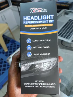 Headlight Restoration Kit 130ml - Car Headlamp Cleaner & Protector