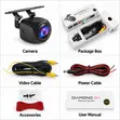 Diamond 2K HD Car Rearview Camera - Waterproof IP68 Night Vision - 2
