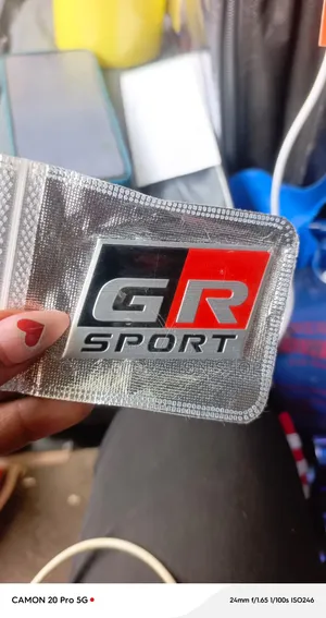 GR Sport Exterior Nameplate Badge - 3D Raised Letters