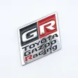 Toyota Gazoo Racing GR Nembo ya Kijivu ya Matte, Decal, Badge, Stika 3D - 1
