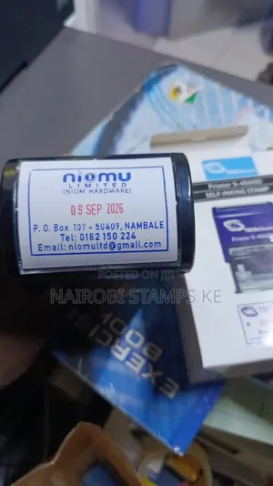Company Stamp with Date - Custom Self-Inking