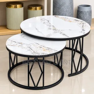 Modern Gray Nesting Coffee Table Set