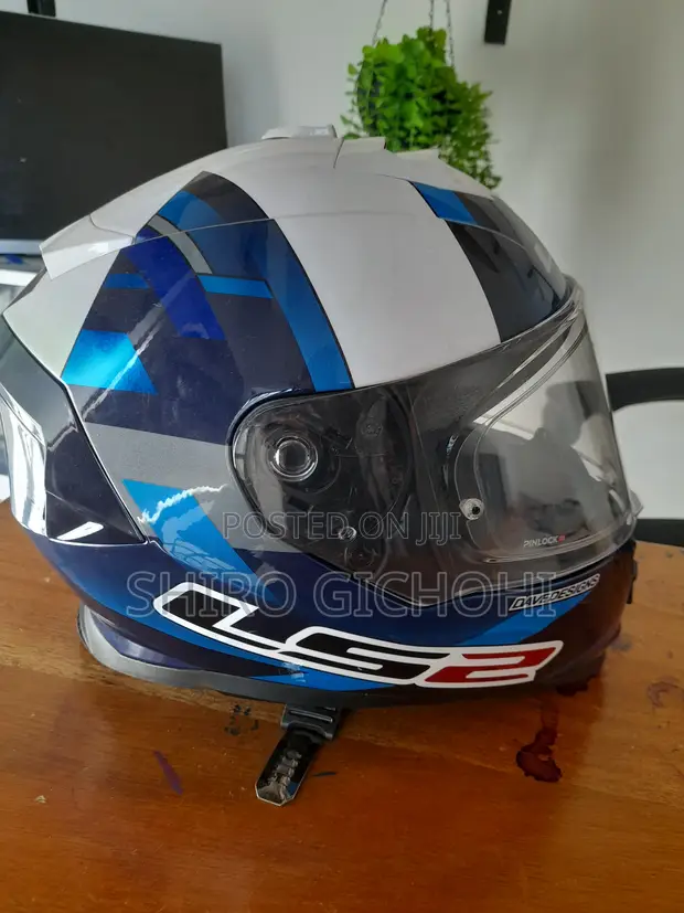 LS2 Helmet ya Pikipiki - Saizi ya Kati, Rangi ya Bluu - 1