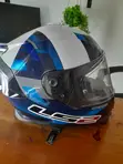 LS2 Helmet ya Pikipiki - Saizi ya Kati, Rangi ya Bluu - 1