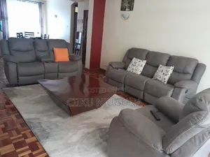 Kochi ya Recliner ya Sehemu 6 Nyeusi