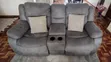 6-Seater Grey Recliner Couch - 3