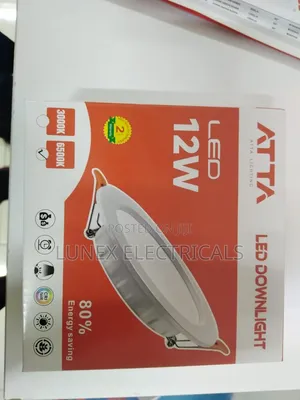 ATTA 12W LED Downlight Round 6500K White