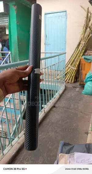 1/2 Mita 3D Carbon Fiber Vinyl Wrap - Filamu ya PVC Yenye Wambiso
