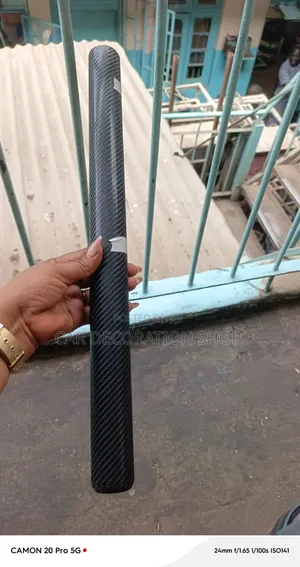 Karatasi ya Vinyl ya Muundo wa Carbon Fiber 1.5x1/2mtr