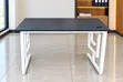 Modern White Folding Table and 6 Chairs Set - 1