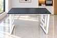 Modern White Folding Table and 6 Chairs Set - 2