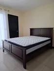 Modern Executive Hardwood Panel Bed Frame with Mattress Set - 2