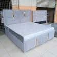 Brand New Luxury Grey Fluted Bed Frame (Queen) - 2
