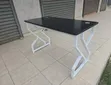 Executive Office Desk with Black Metal Frame - 2