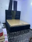 Luxury 5x6 Bed with Gold Strips & 8-inch Mattress Combo - 2