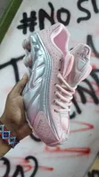 NK R4 Shox Pink Sneakers - Mpya Kabisa - 2