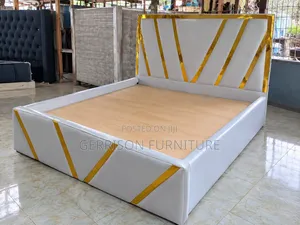 Brand New Luxury 5x6 White Bed Frame